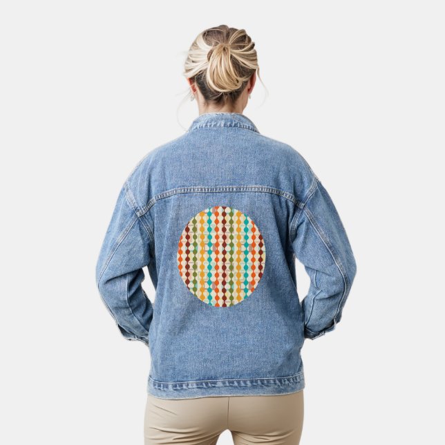 Veste En Jean Rectangles et chaînes (Modèle)