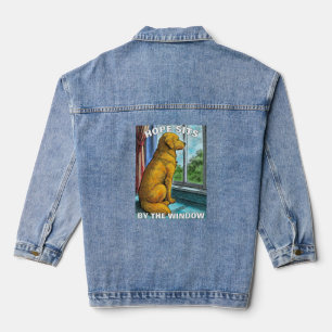 Veste En Jean récupérateur doré
