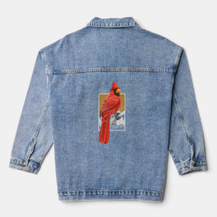 Veste En Jean Red Cardinal Bird Watcher Oiseau Observation de la