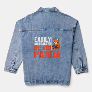 Veste En Jean Red Panda Animal Habitat Tail Baseball