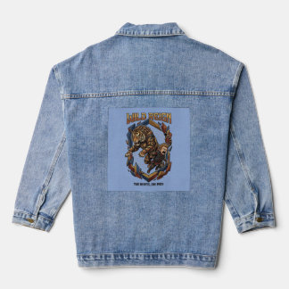 Veste En Jean Règne Sauvage – Graphique de Lien Sauvage