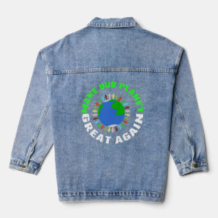 Veste En Jean Rendre notre planète grande