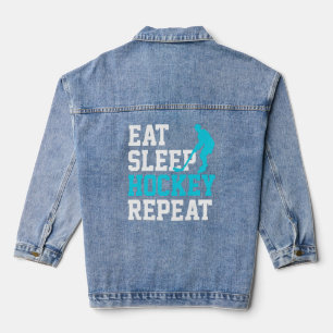 Veste En Jean Répéter le hockey du sommeil
