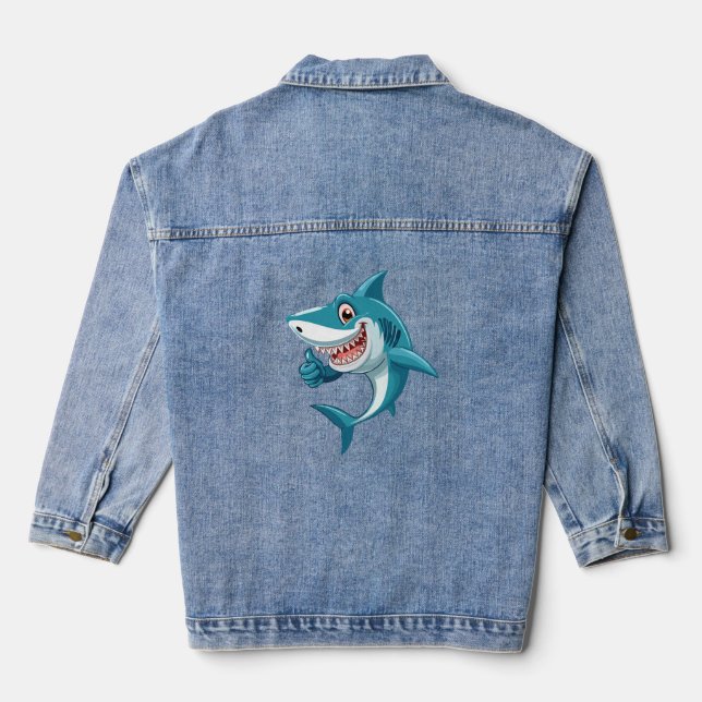 Veste En Jean Requin mignon (Verso)