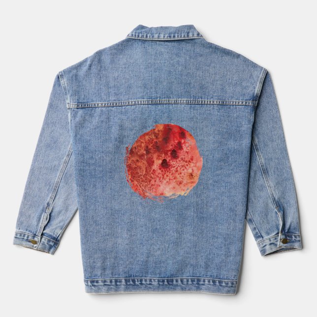 Veste En Jean Résidu Cramoisi (Verso)