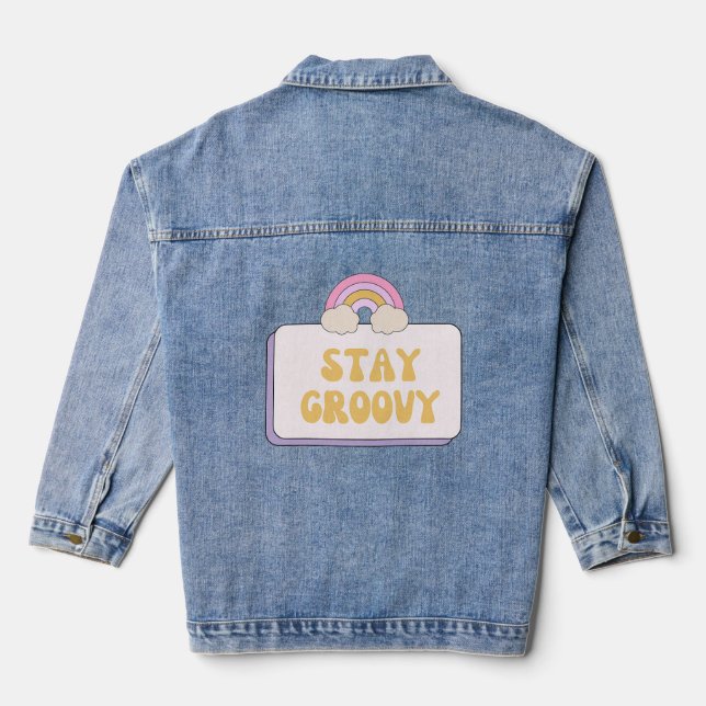 Veste En Jean Restez Groovy (Verso)