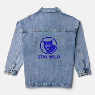 Veste En Jean Restez Sauvage Panthère