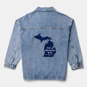 Veste En Jean Retourner Michigan Blue en 2024