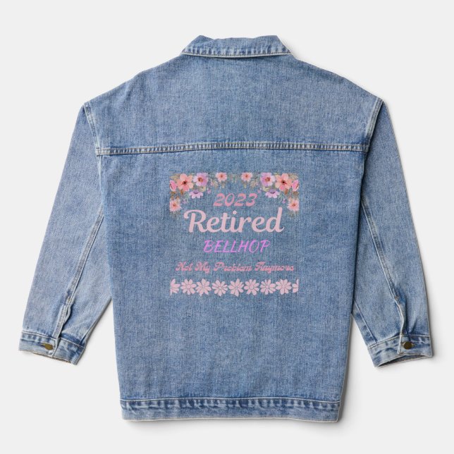 Veste En Jean Retraité 2023 Bellhop retraite pour femmes (Verso)