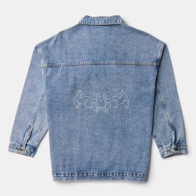 Veste En Jean Rétro ASCI Bat V2 Dark (Verso)