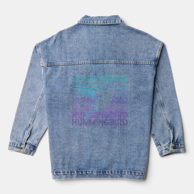 Veste En Jean Rétro Colibri (Verso)