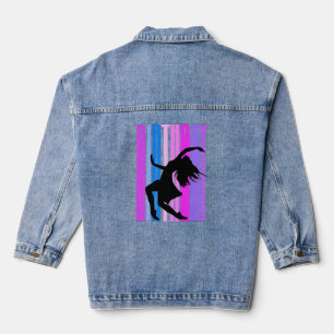 Veste En Jean Retro Dance Femmes Anniversaire Escouade de danse
