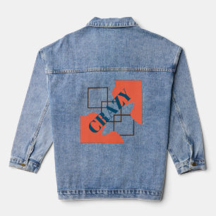 Veste En Jean Retro Orange Crazy