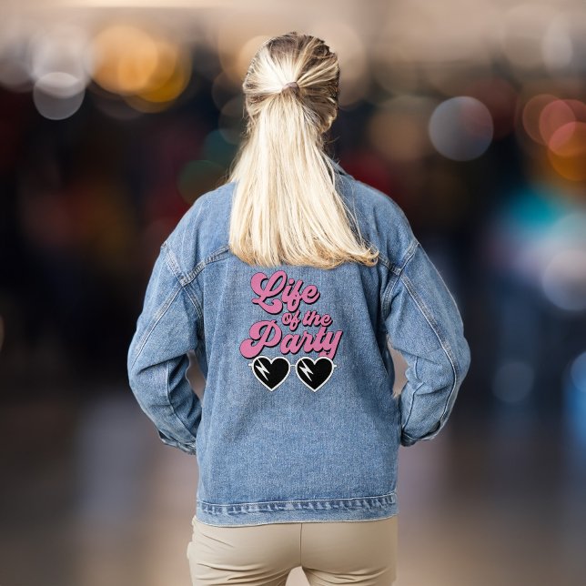 Veste En Jean Retro Script mignonne Bachelorette Party (Your bridesmaids & besties will love to be part of the bride squad bringing the party to your bach)