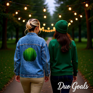 Veste En Jean Réveillez-vous au rythme cardiaque de la forêt