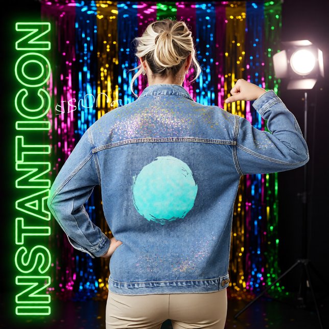 Veste En Jean Reverie lavée au ciel (Créateur téléchargé)