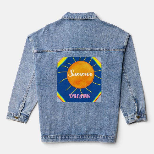 Veste En Jean Rêves d'été super (Verso)
