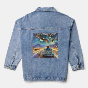 Veste En Jean Rick London Conduisant Dans Le Noir Bande Dessinée