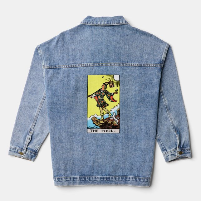 Veste En Jean Rider Waite Tarot Major Arcana L'idiot (Verso)
