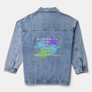 Veste En Jean Rien Ne Vous Rend Plus Petit À Dire