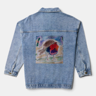 Veste En Jean Robin de Noël