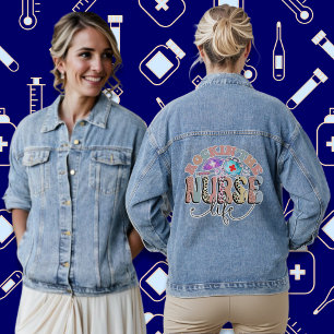 Veste En Jean Rockin' The Nurse Life Retro Super Denim Jacket