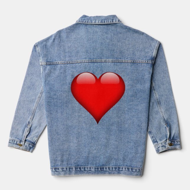Veste En Jean Romanité drôle J'ADORE MA FEMME MÉCHANTEMENT INTEL (Verso)
