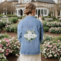 Rose Floral Bouquet Mme Monogram Nom Calligraphie