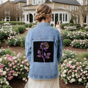 Veste En Jean ROSE GOTHIC PINK Denim Jean Jacket
