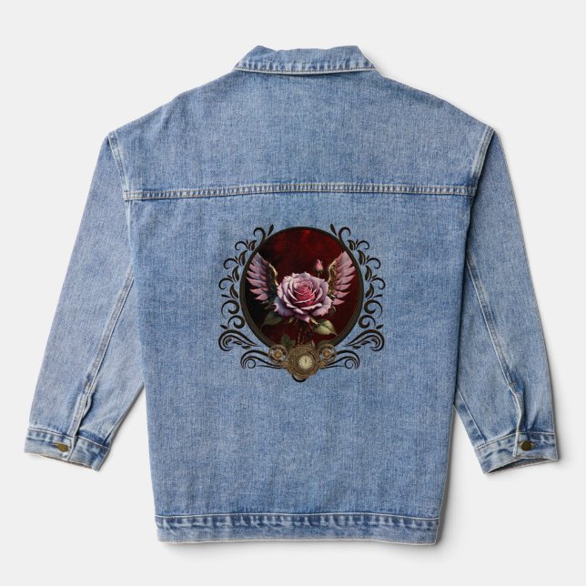 Veste En Jean Rose Steampunk (Verso)