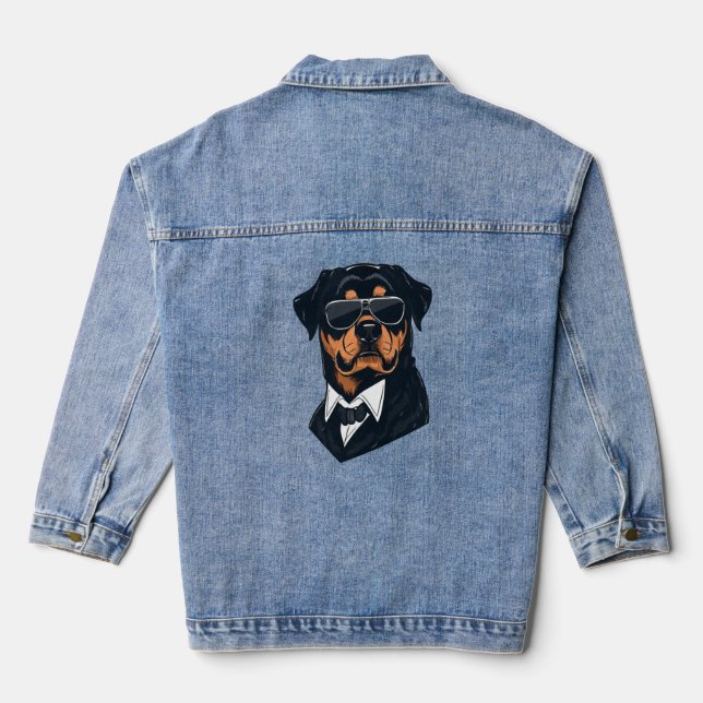 Veste En Jean Rottweiler Les Messieurs (Verso)
