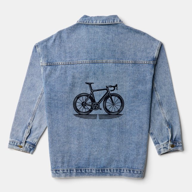 Veste En Jean Roue de course (Verso)