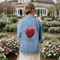 Rouge en forme de coeur Rose-Valentine's Day