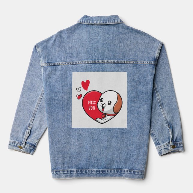 Veste En Jean Saint Valentin, Mlle vous (Verso)