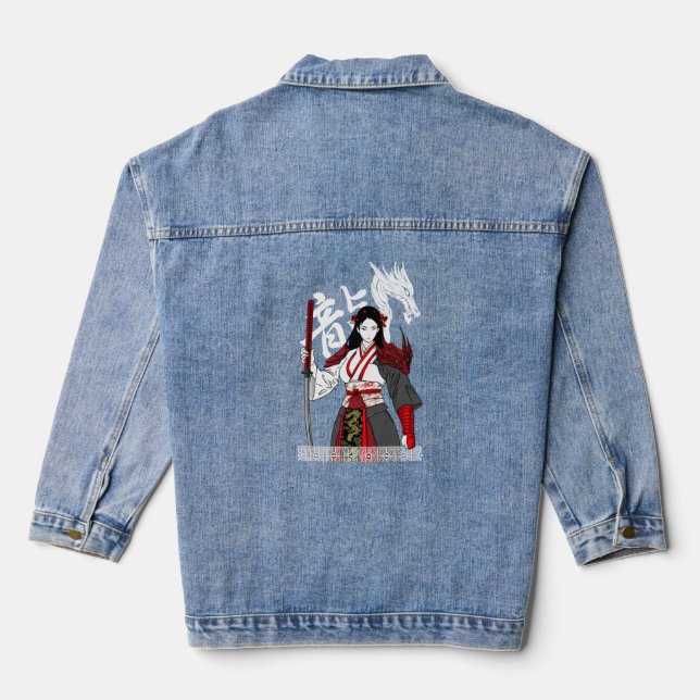 Veste En Jean Samurai Geisha (Verso)