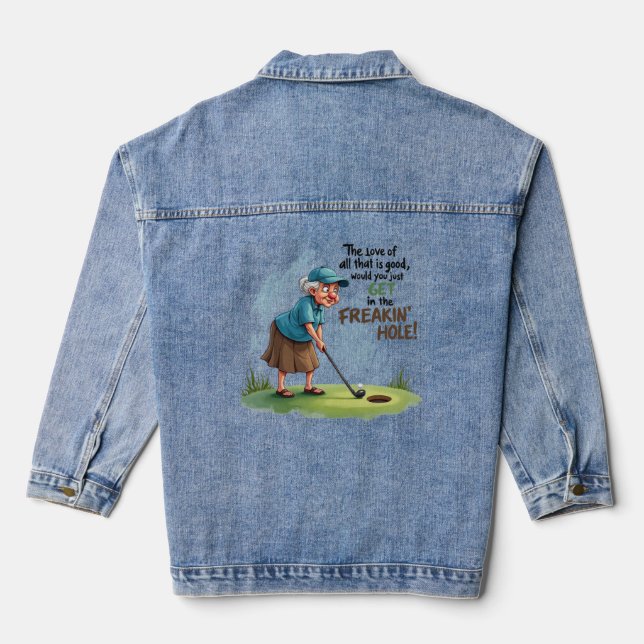 Veste En Jean Sassy Grand-mère Entrez dans le Tri-Blend Freaking (Verso)