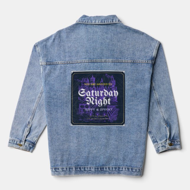 Veste En Jean "Saturday Night Live", Horreur Night (Verso)
