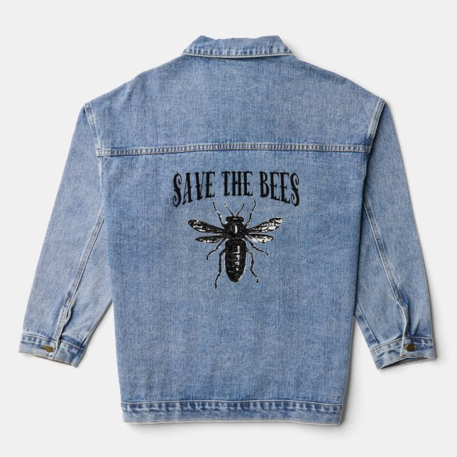 VESTE EN JEAN SAUVER LES ABEILLES (Verso)