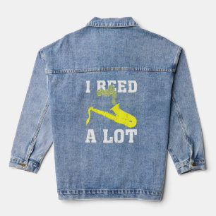 Veste En Jean Saxophone J'Ai Mangé Beaucoup Saxophoniste