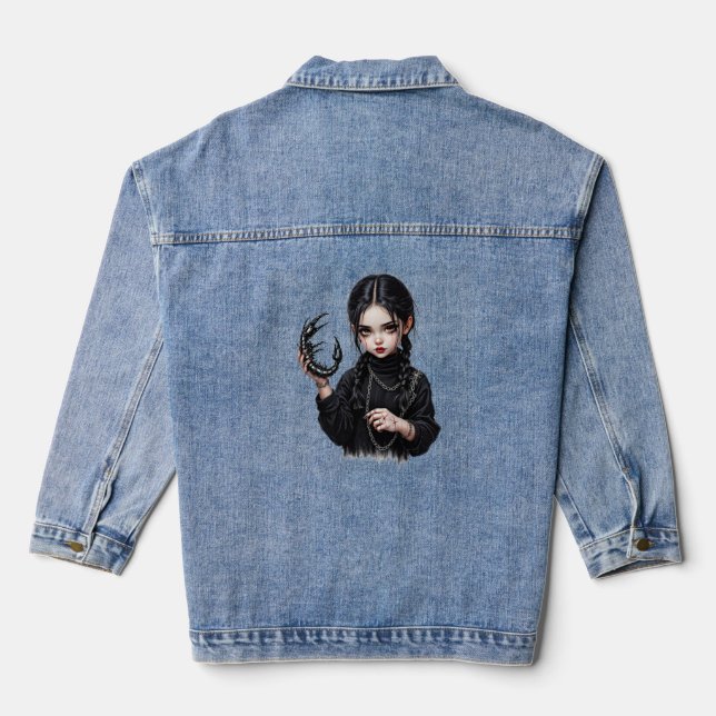Veste En Jean Scorpion Girl (Verso)