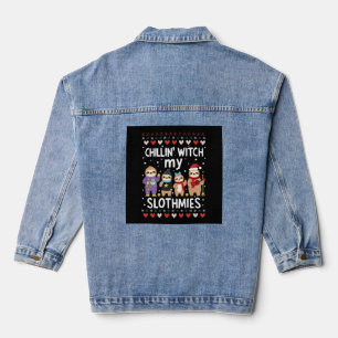 Veste En Jean Se détendre avec mes amis paresseux drôle de pares