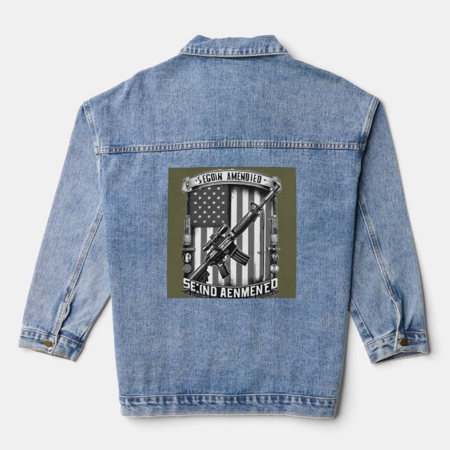 Veste En Jean second amendment (Verso)