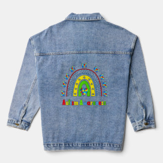 Veste En Jean Sensibilisation sur l'autisme Rainbows Sensibilisa