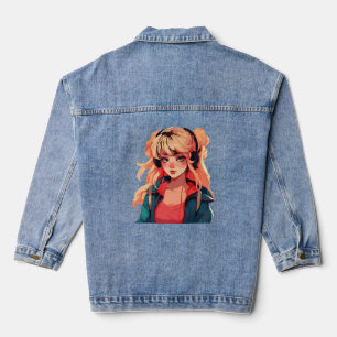 Veste En Jean Sérénade Anime : Mélodie Turquoise