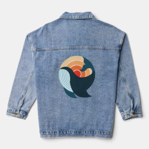 Veste En Jean Sérénité du coucher de soleil : Le saut d'une bale