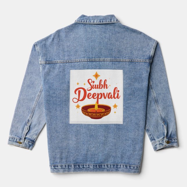 Veste En Jean ✨ Shubh Deepavali | Traditional Diwali Rangoli | (Verso)