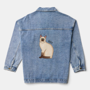 Veste En Jean Siamese cat cartoon