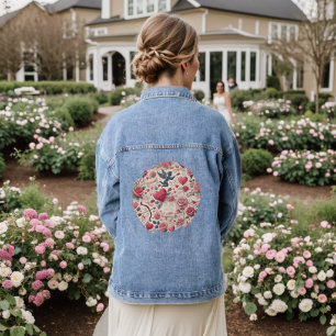 Veste En Jean Signé d'une rose
