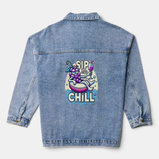 Veste En Jean Siroter Et Refroidir