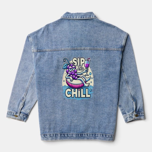 Veste En Jean Siroter Et Refroidir (Verso)